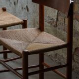 Set of 6 'Folkestole' J39 dining chairs by Børge Mogensen in oak, FDB Møbler, 1950s.