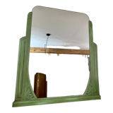 Miroir art déco vert