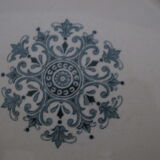 5 assiettes plates en terre de fer de Badonviller