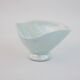 Small bowl or empty pocket in iridescent sky blue ceramic Vallauris circa 1950