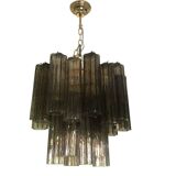 Contemporary murano glass "tronchi" multicolors sputnik chandelier