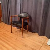 Armchair Model 223 designed by Kurt Olsen, Slagelse Mobelvaerk, Denmark, 1950s