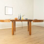 Table à manger extensible élégante par Ruscheweyh, années 1930, noyer