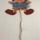 Articulated puppet vintage decoration children's room 60s