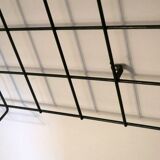 String black metal coat and hat rack, 1950s