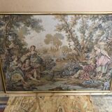 Gobelins tapestry “Mrs. demainnon’s fishing trip” vintage