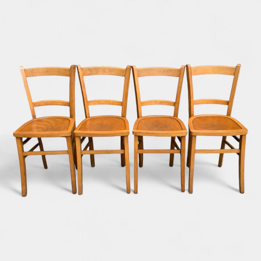 4 vintage Luterma bistro chairs 1940