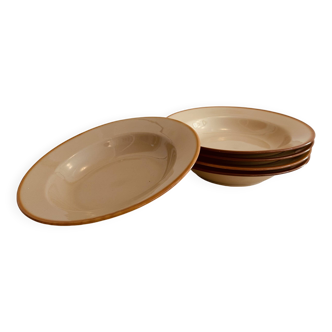 Ensemble d'assiettes vintage en céramique