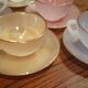 6 tasses vintage Arcopal modele Arlequin