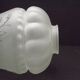 French Vintage Victorian Style White Opaque Patterned Glass Shade 0142