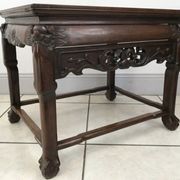 Table d'appoint en bois de fer et marbre de Chine Circa 1900