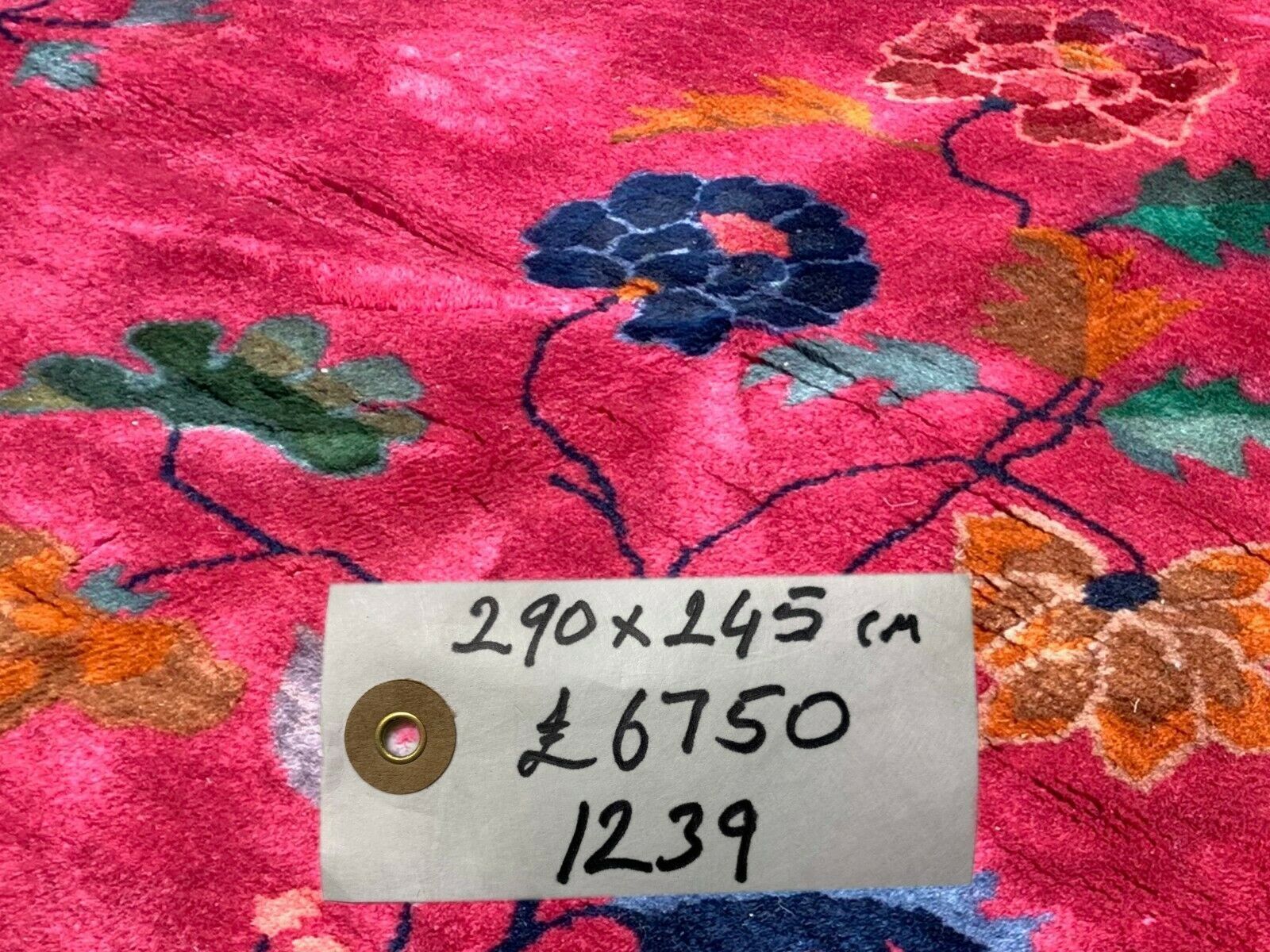 Chinese art deco carpet, 290x245 cm, 1920s