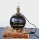Lampe de table Sphère Noire dans le style de Jacques Adnet