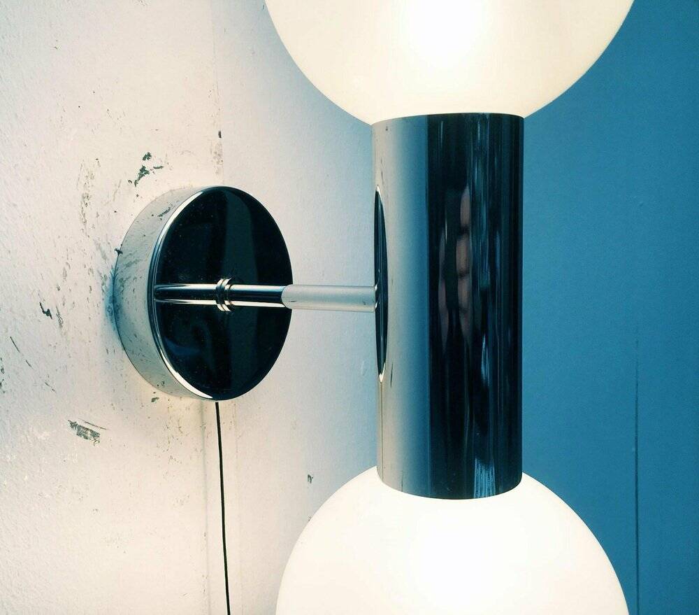 Vintage Space Age wall lamp by Motoko Ishii for Staff, 1970s.