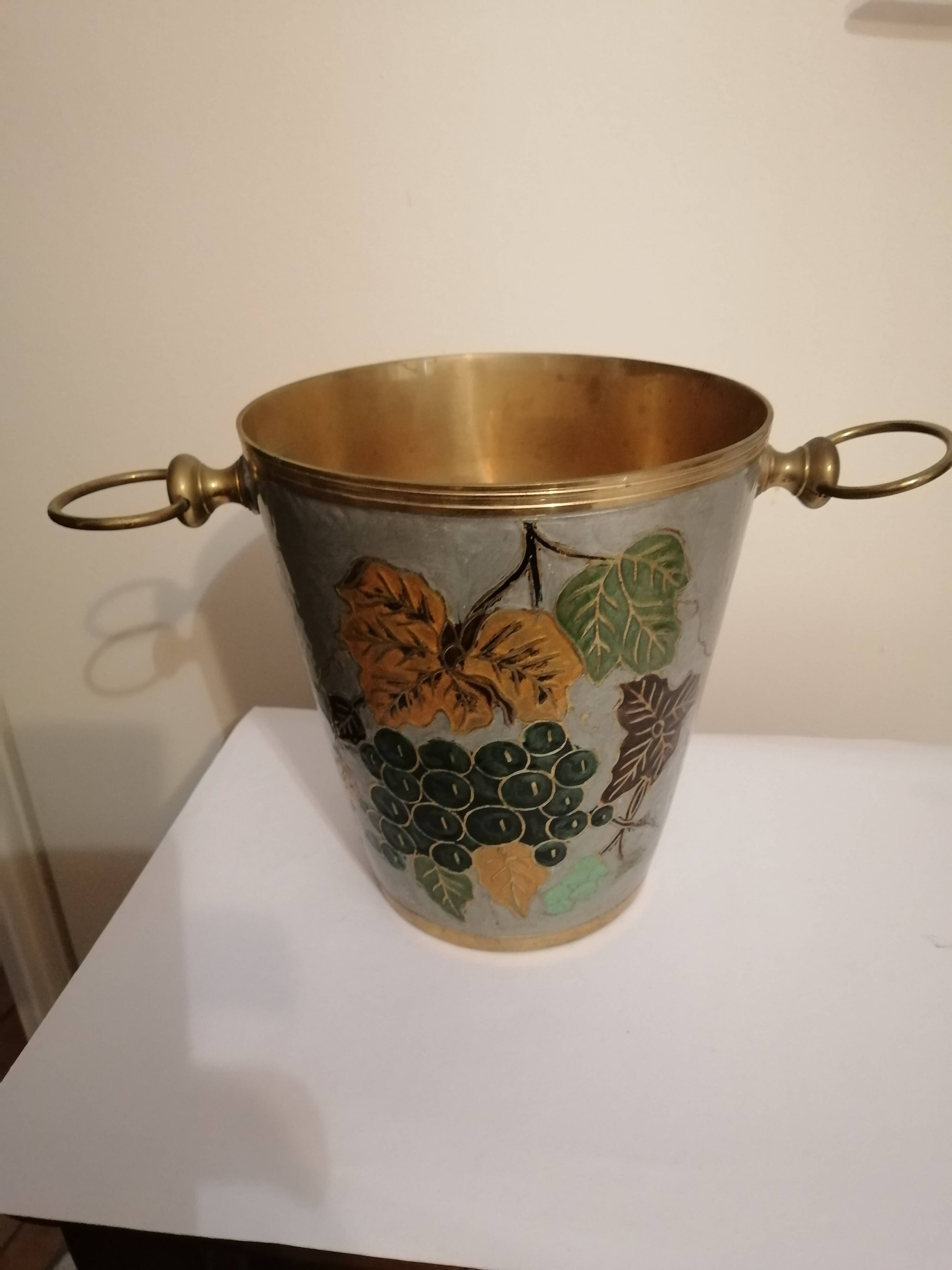 Vintage brass champagne bucket