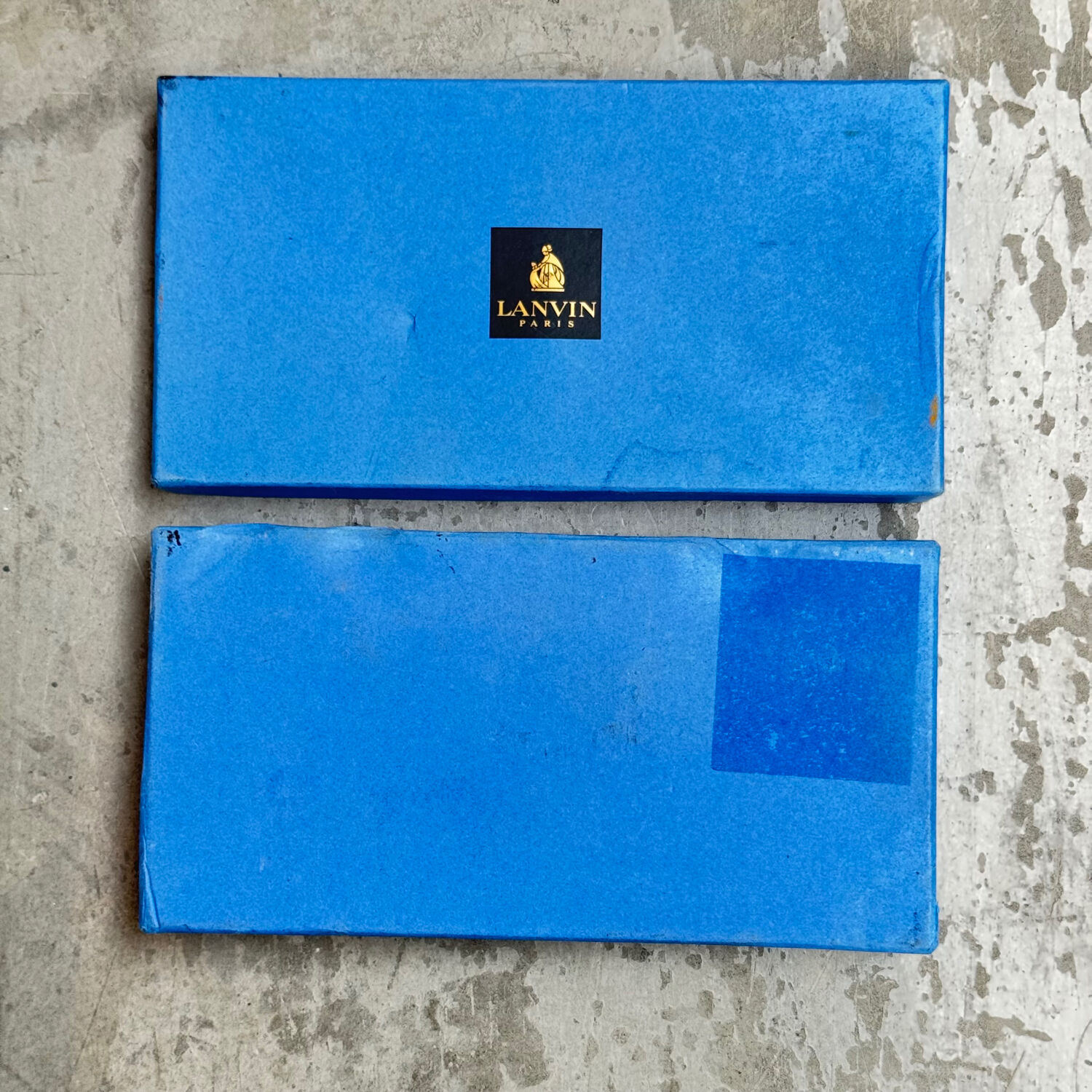 Two Lanvin porcelain trinket trays with original box