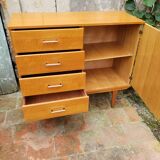 Buffet vintage miel dorée