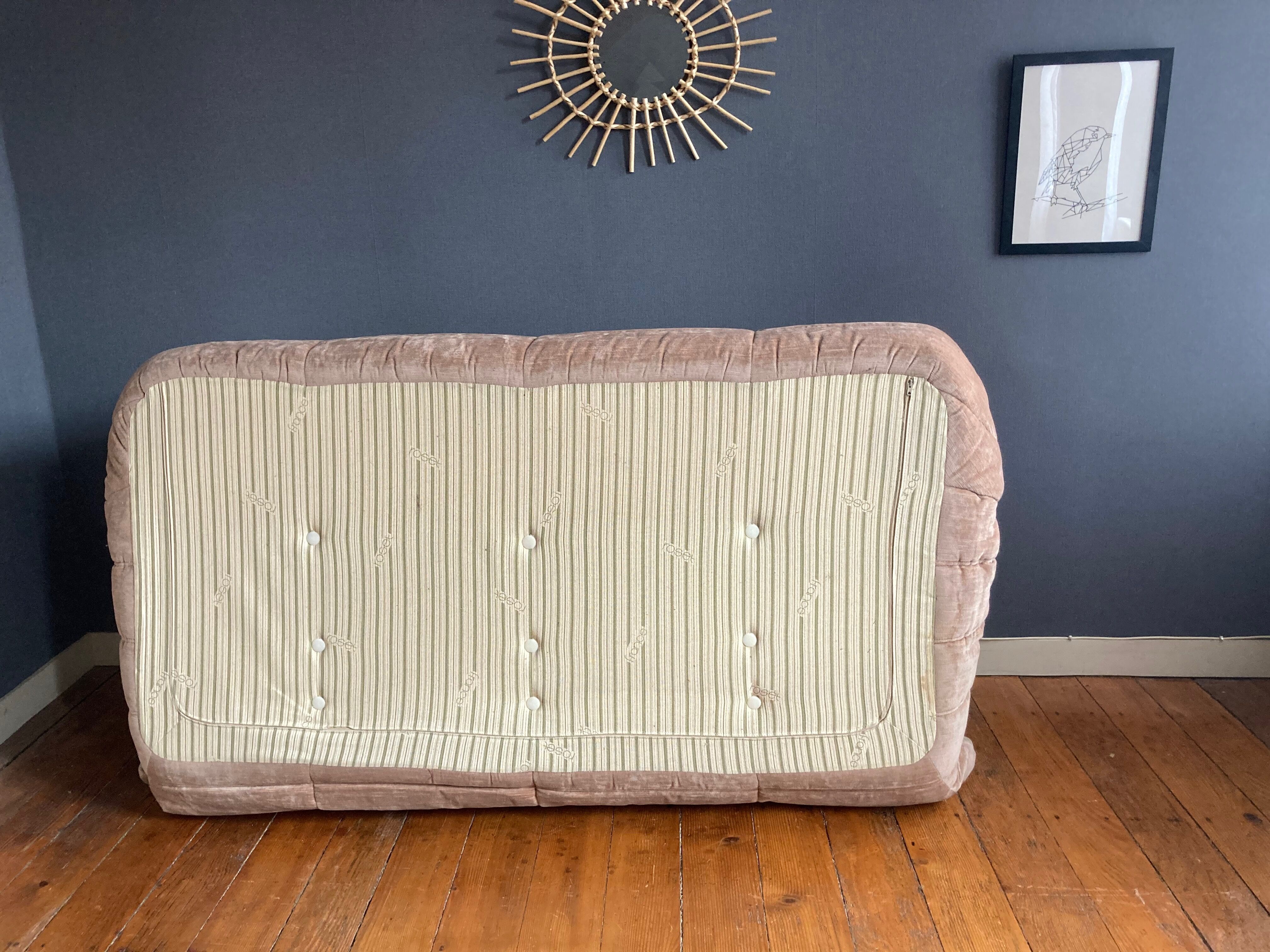 3-seater Togo velvet sofa