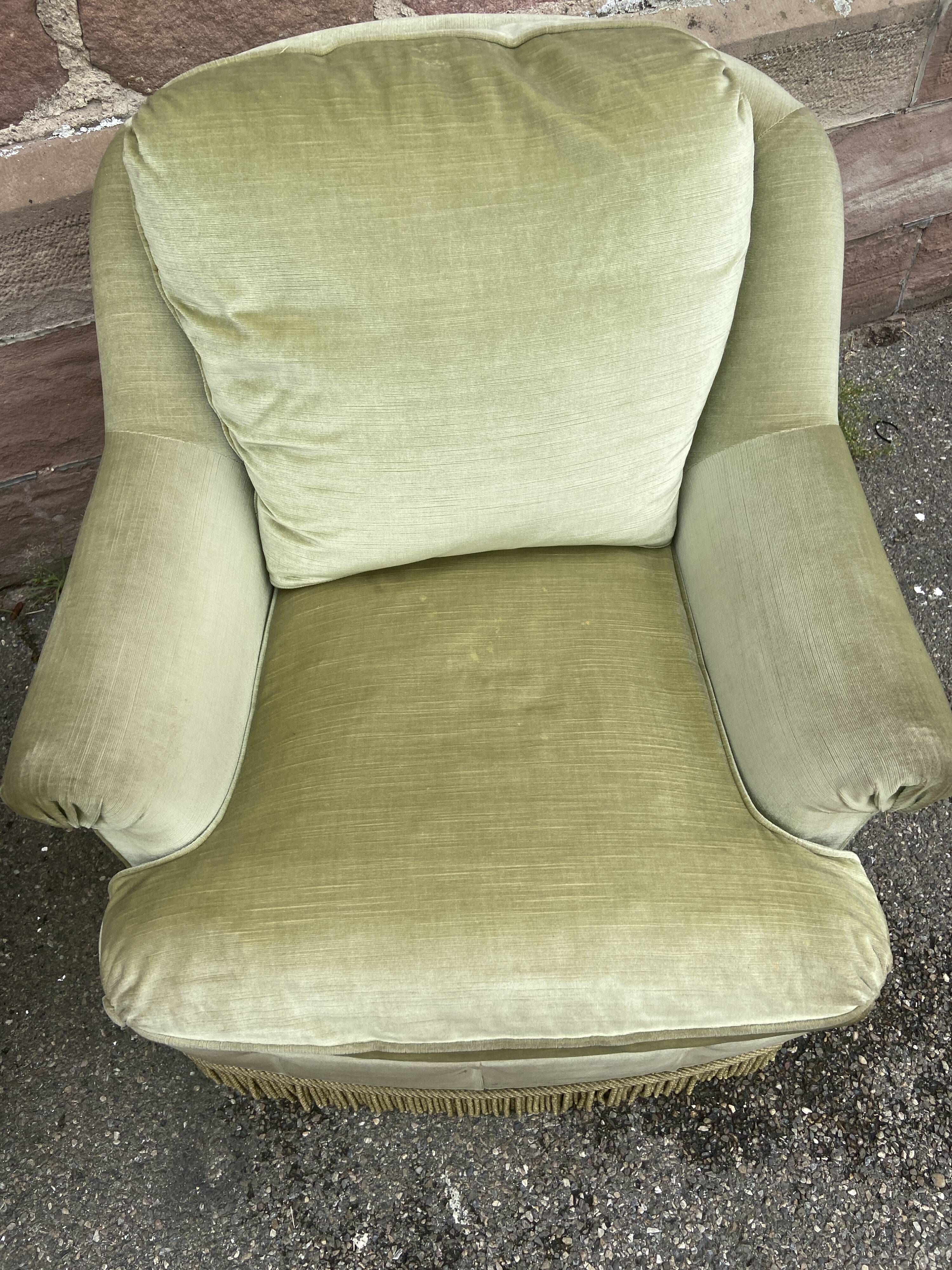 2 fauteuils de salon Lounge velours des années 1950