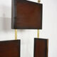 Wooden and brass screen