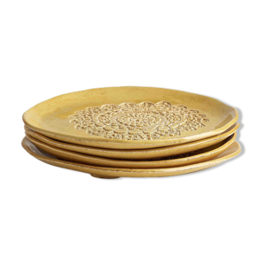 lot de 4 assiettes blanca