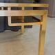 Guy Lefevre brass and glass coffee table