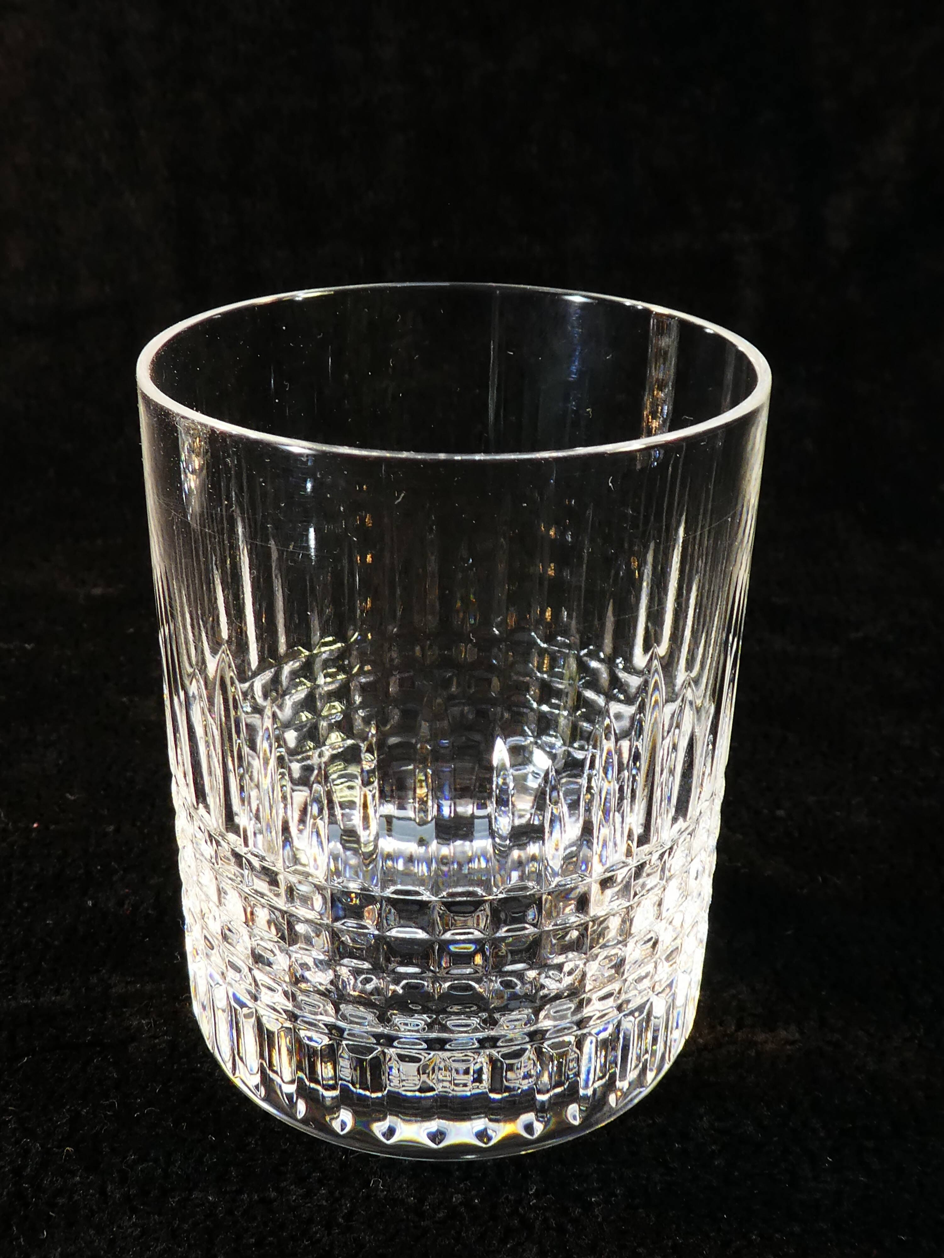 12 glasses crystal cup from Baccarat model nancy
