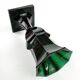 Art Deco vase, green crystal, Moser, Czechoslovakia, 1930s