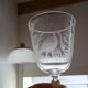 Glass with crystal foot Baccarat / Saint Louis Japanese decoration waders