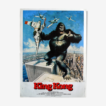 Original cinema poster "King Kong" John Guillermin 1976