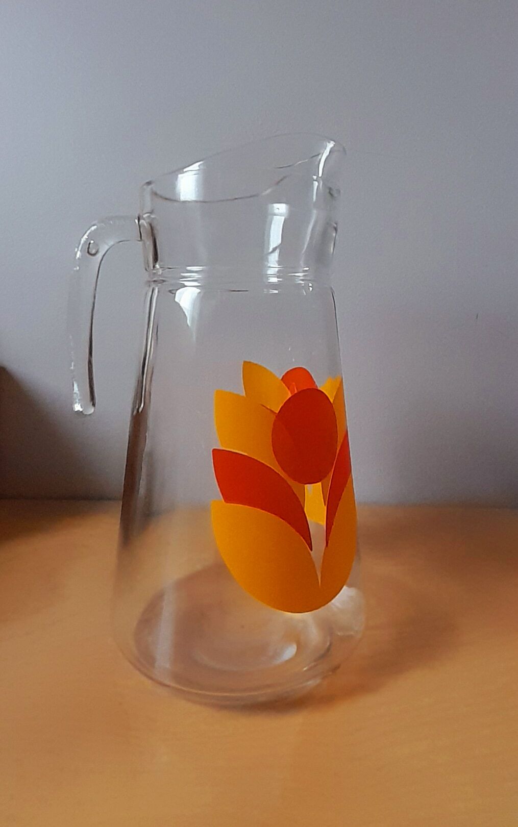 Carafe service and 2 glasses 70s