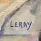 Leray, "In Front of the Window", fauvist still life, oil on canvas