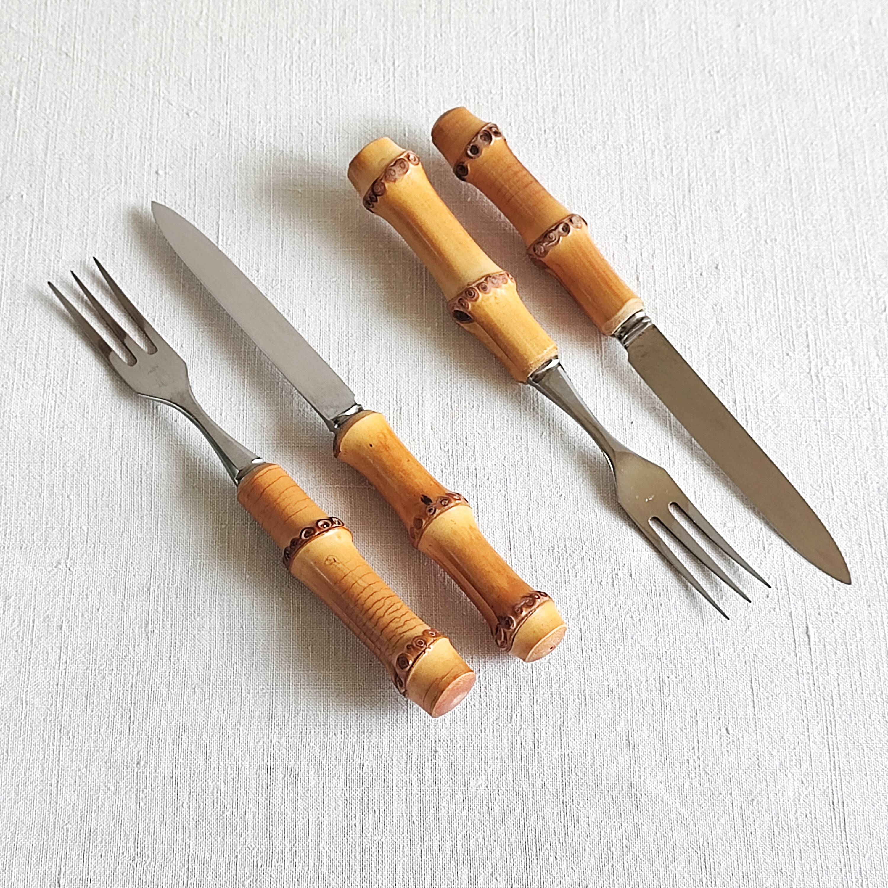 Bamboo handle cheese cutlery 60'