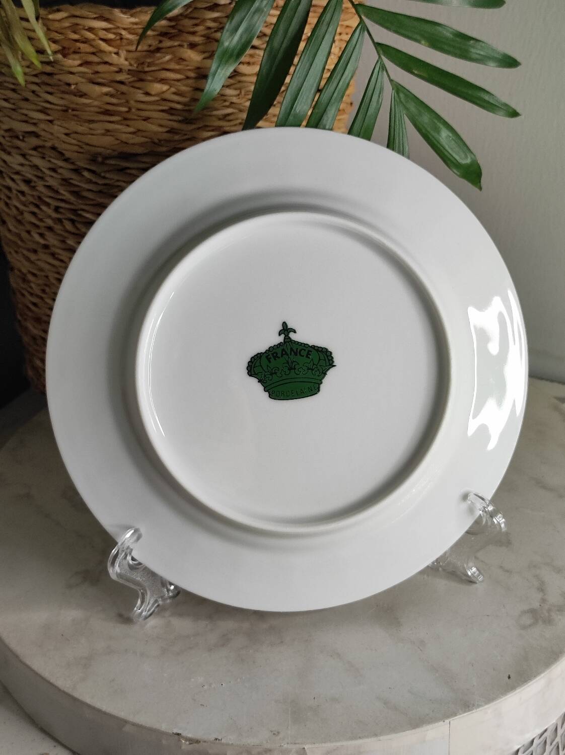 Porcelain floral dessert plate