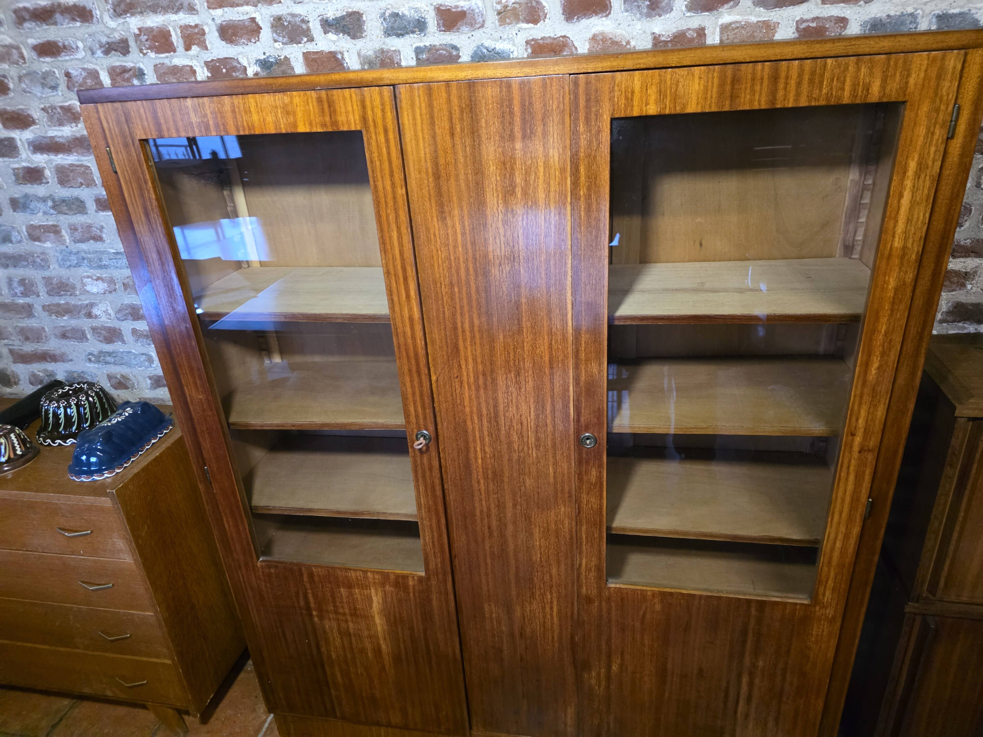 Art Deco mahogany library from the 1930s.
