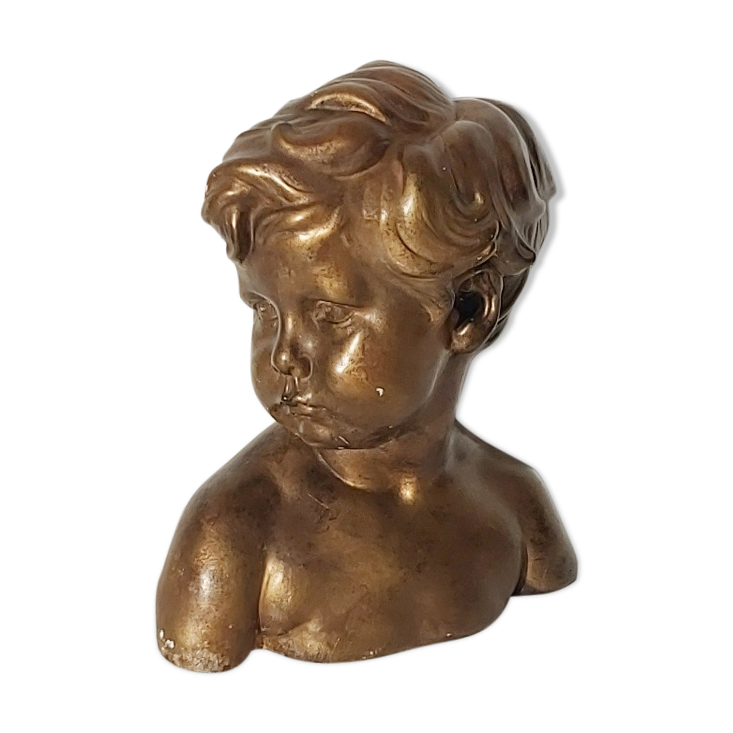 Bust child plaster Dalou