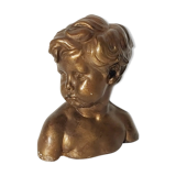Bust child plaster Dalou