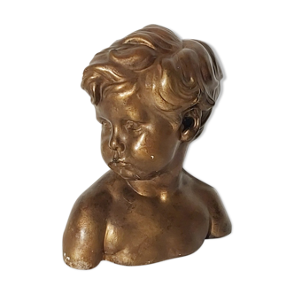 Bust child plaster Dalou