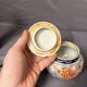 Ancien Pot Gingembre Bonbonnière Chinois Décor Floral Porcelaine