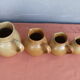 Set of 4 pitchers, CNP, Grès Village France.
