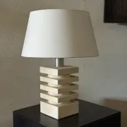 French stone ceramic lamp
