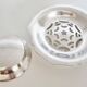 Antique Coquillor butter dish in silver-plated metal