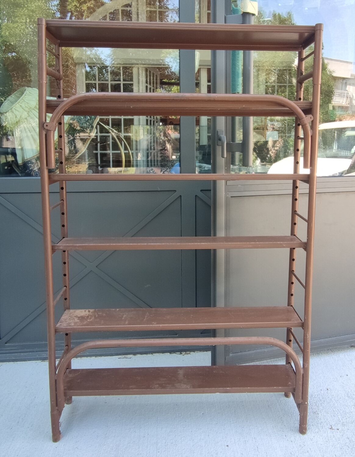 Industrial metal shelf