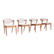 Set of 4 model “42” chairs by Kai Kristiansen for Schou Andersen