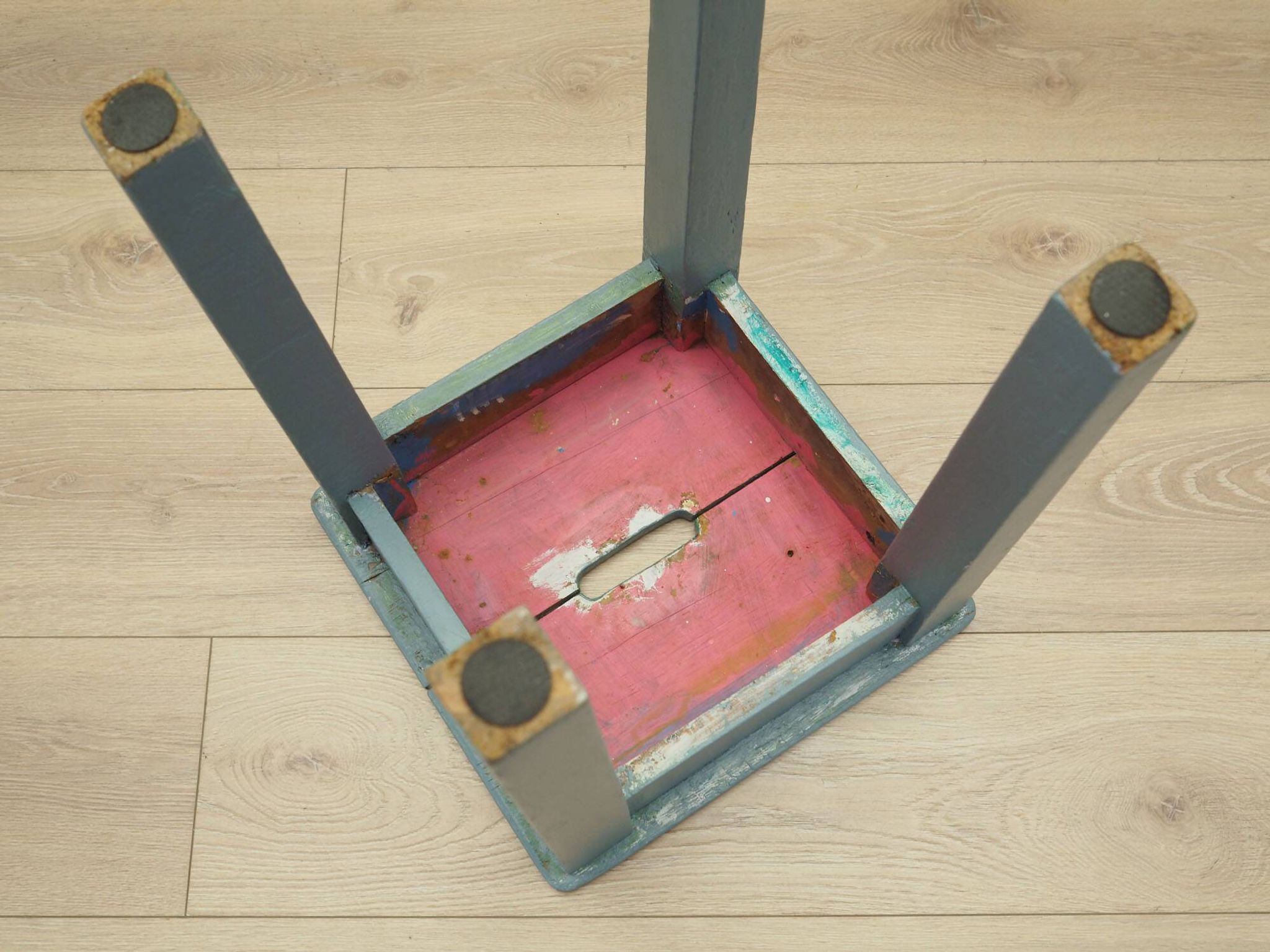 Tabouret en pin, design danois, années 1950, fabrication : Danemark