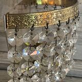 Pair of brass sconces and tassels