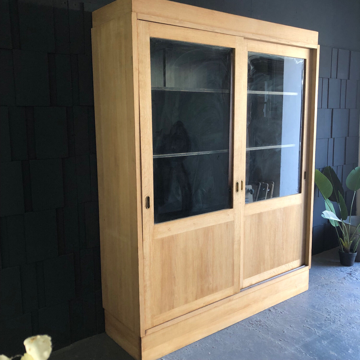 XL vintage oak bookcase