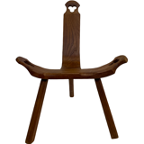 Chaise espagnole vintage brutalist design minimaliste