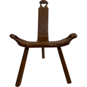 Chaise espagnole vintage brutalist design minimaliste