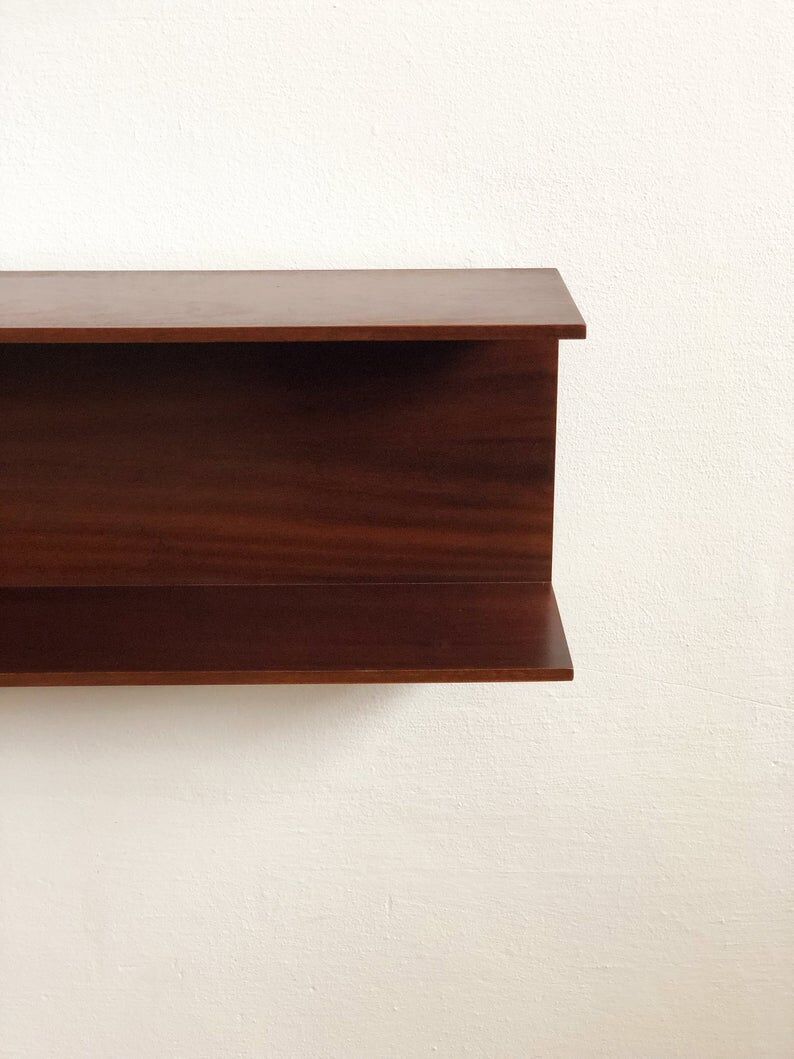 Walter Wirz wall shelf for Wilhelm Renz in teak